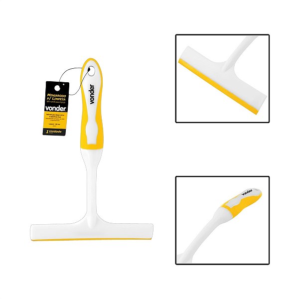 Mini Rodo Para Limpeza Pia Vidros Superfícies Lisas 160 mm