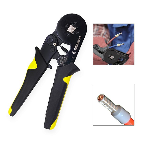 Alicate Prensa Terminal Tubular de 0,25 a 10mm²