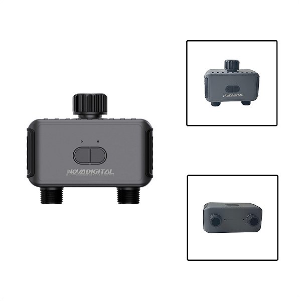 Válvula Inteligente Zigbee Com Saída Dupla Tuya Alexa