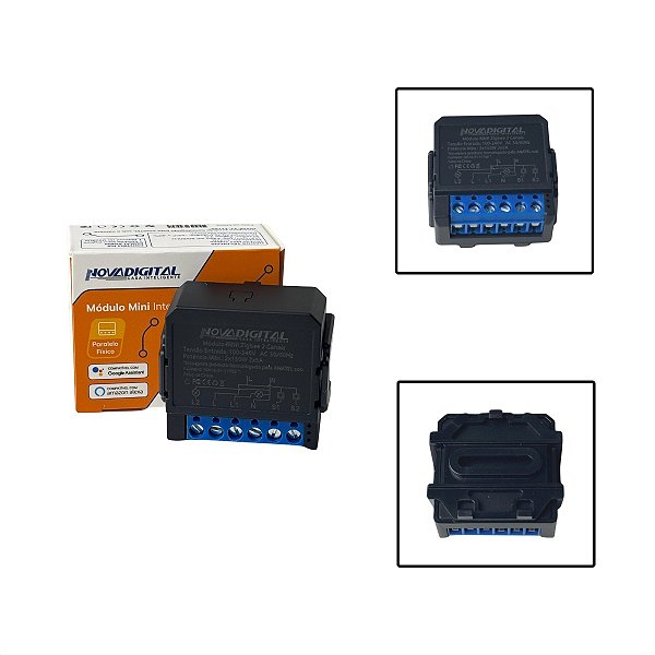 Interruptor Relé Módulo Mini Zigbee 2 Canais Tuya Alexa