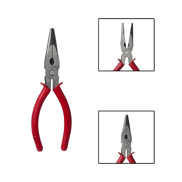 Alicate Bico 1/2 Meia Cana Isolado 6"