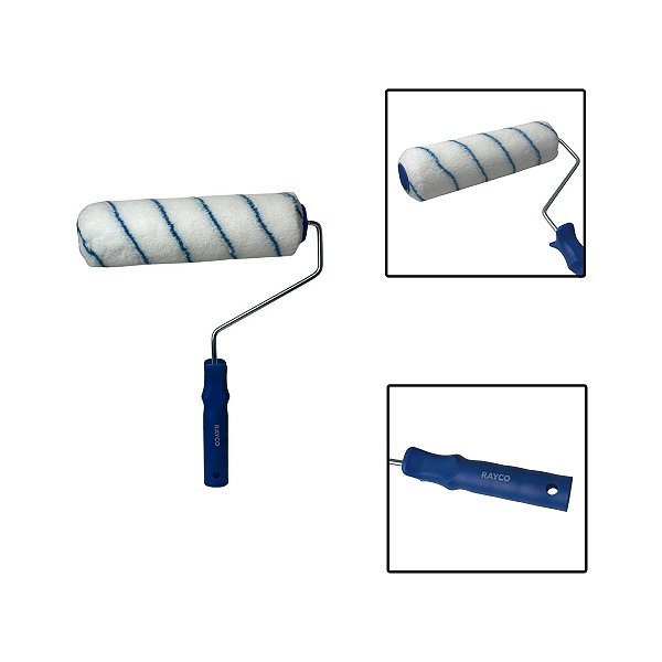 Rolo Lã Suporte Garfo Pintura Pintar 23cm