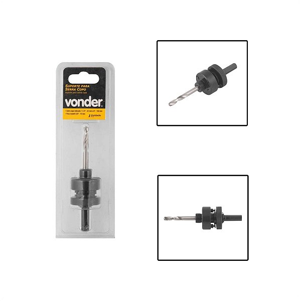 Suporte Serra Copo 35 a 150mm Com Broca Haste 11/32"