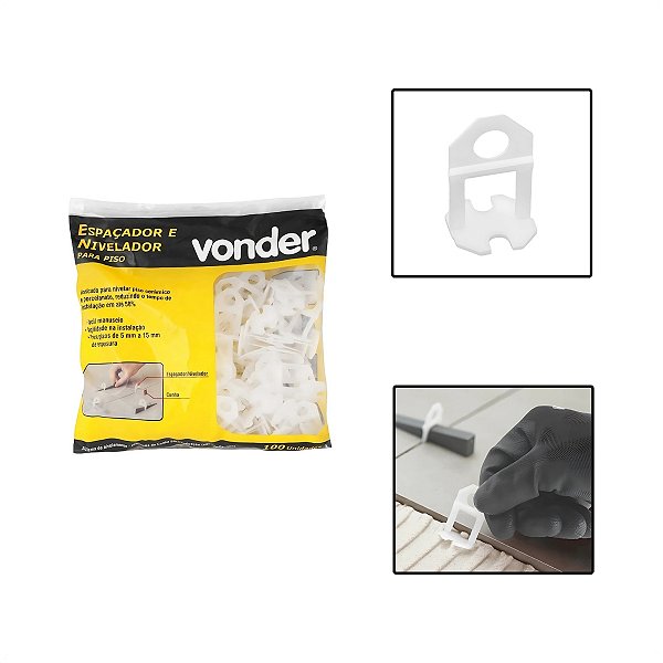 Pacote Espaçador Nivelador Piso 1,0mm 100 Peças