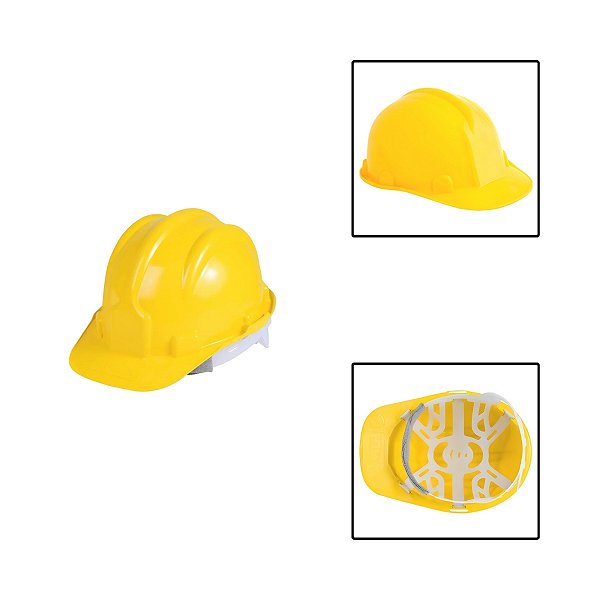 Capacete Segurança Aba Frontal Carneira Amarelo