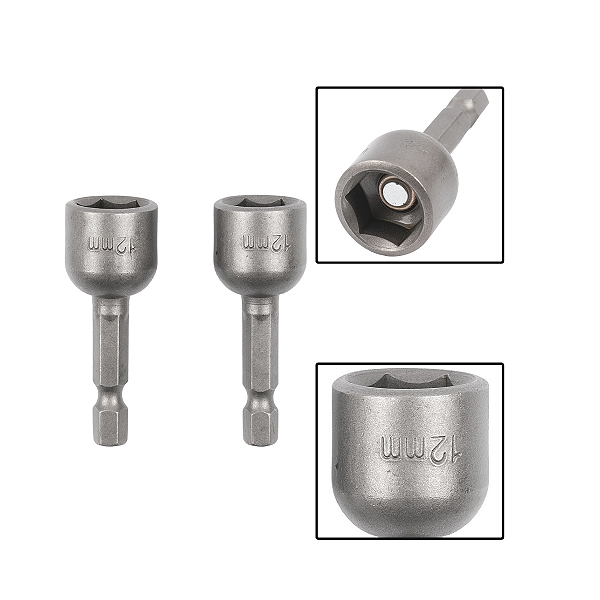 Soquete Canhao Magnetico Jogo C/ 2 Pçs 12mm