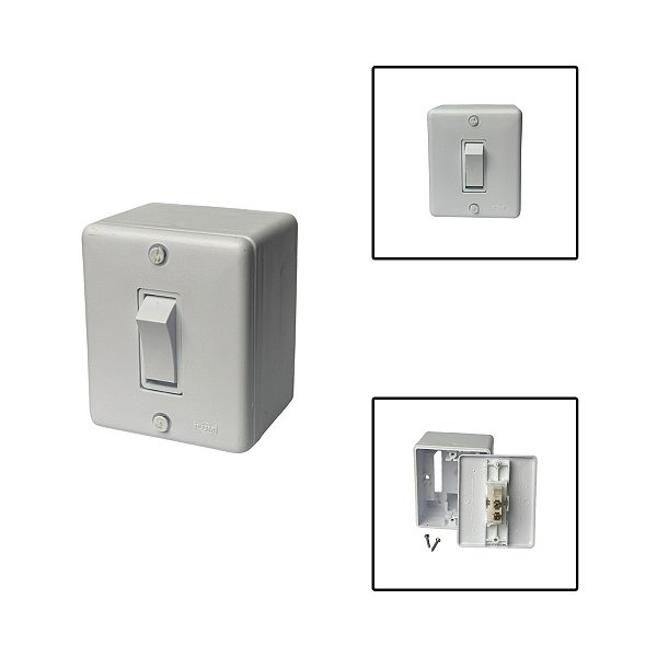 Interruptor Simples 1 Tecla 6A 250V Branco
