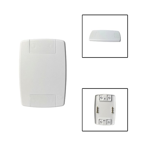 Placa Cega Com Suporte 4x2 Branca