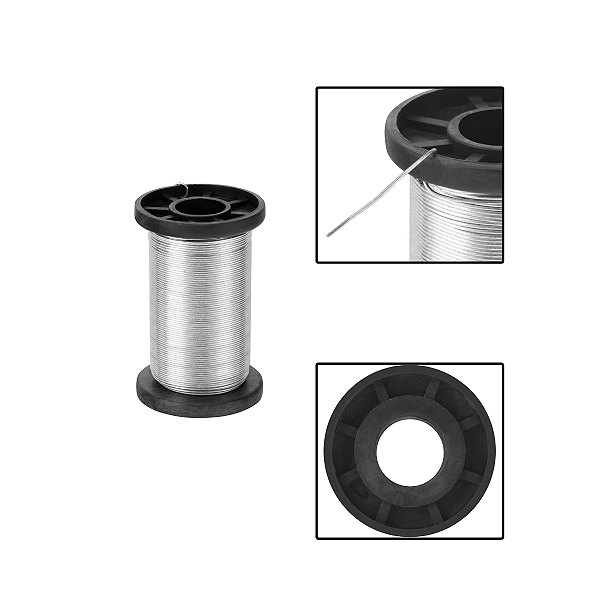 Arame De Aco Liso Galvanizado 50 Metros 0,9mm 230g