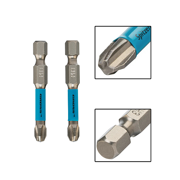 Ponta Bits Torcao Ph3 Aco 50mm Impacto 2 Pecas