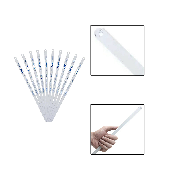 Kit 10 Laminas P/ Serra Manual 24 Dentes 300mm Metal