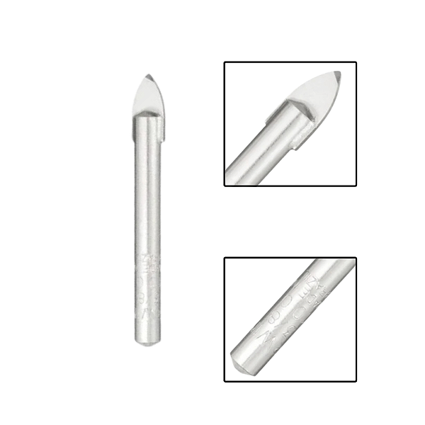 Broca Vidro Cerâmica Ponta Metal Duro 6.5 x 65mm