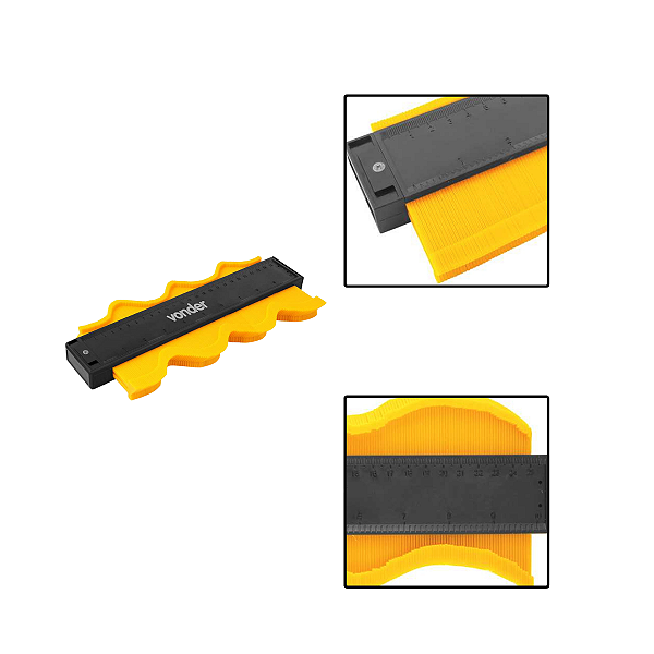 Gabarito Copiador Copiadora Contornos 25cm