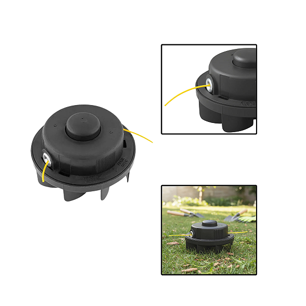 Carretel Completo P/ Aparador De Grama C/ Fio De Nylon