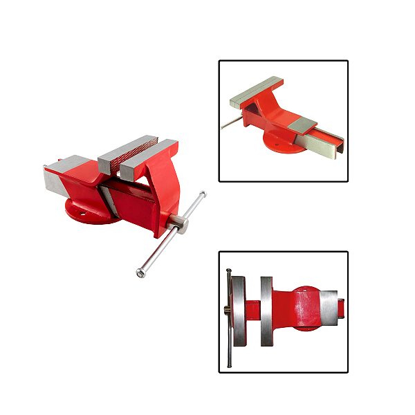 Torno Morsa De Bancada Base Fixa 8 Polegadas