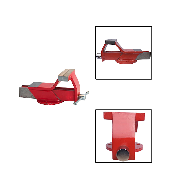 Torno Morsa De Bancada Base Fixa 4 Polegadas