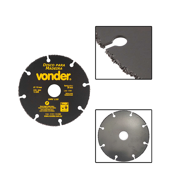 Disco De Corte Para Madeira Mdf Pvc 110mm