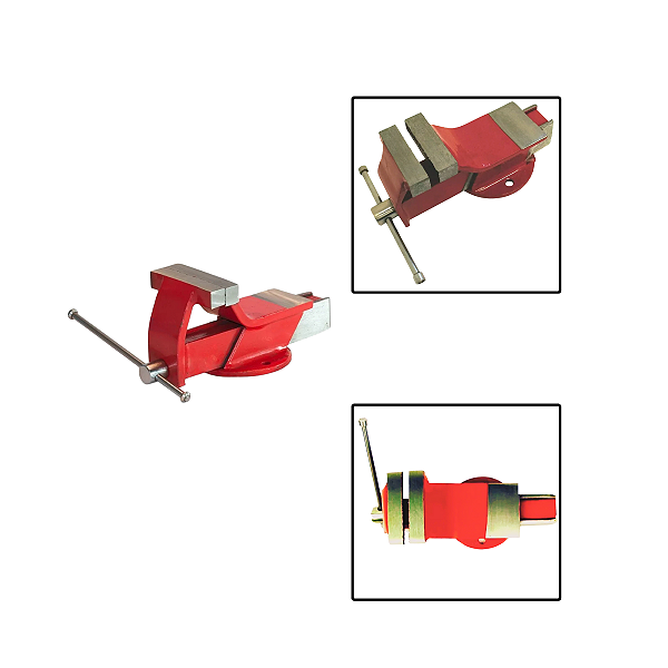 Torno Morsa De Bancada Base Fixa 3 Polegadas