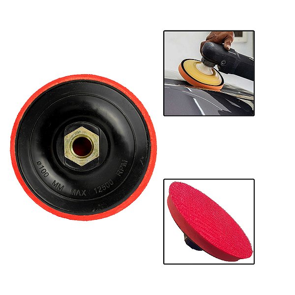 Suporte Para Lixa C/ Velcro Lixadeira Esmerilhadeira 100mm