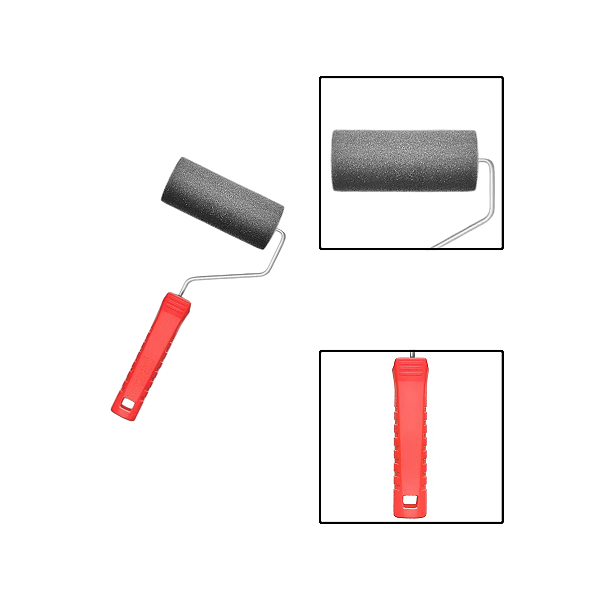 Rolo Espuma 9 Cm Cinza C/ Cabo Polyester