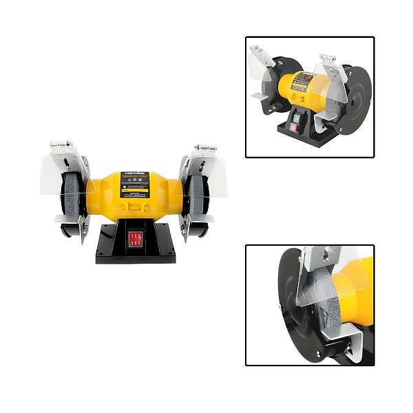Esmerilhadeira De Bancada Moto Esmeril 150W Bivolt 60Hz