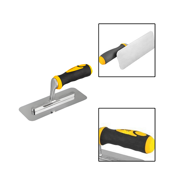 Desempenadeira Retangular Aço Inox Lisa 20 Cm