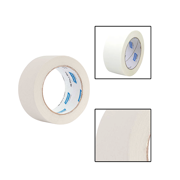 Fita Crepe Lisa 48mm X 50M Uso Geral Alta Adesão