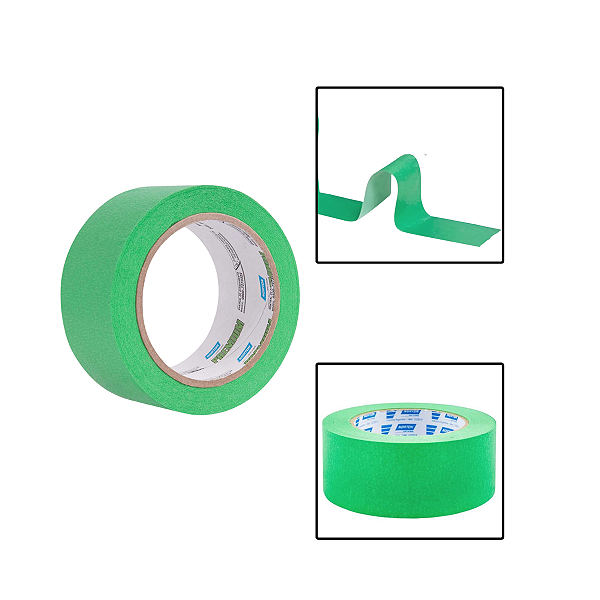 Fita Crepe Automotiva Premium 48mm X 40 M Verde