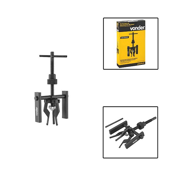 Extrator De Rolamentos E Polia Internos 1/2 A 2" 3 Garras