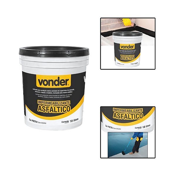 Impermeabilizante Asfáltico 18 Litros Manta Liquida Vedação