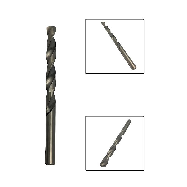 Broca Paralela Aço Rápido HSS 9/32”