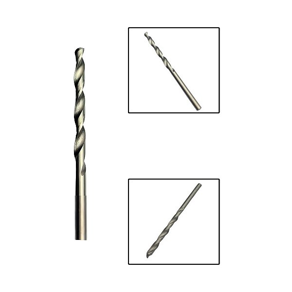 Broca Paralela Aço Rápido HSS 13/64”