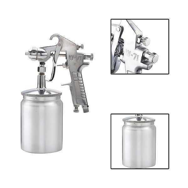 Pistola Pintura Média Pressão 30–50 PSI