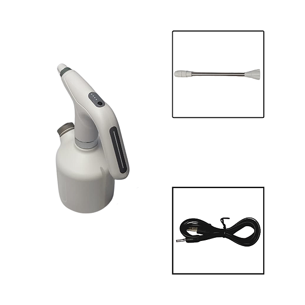 Pulverizador À Bateria 1 Litro Compacto Recarregável