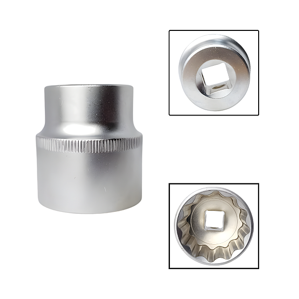 Soquete Estriado  1/2" 32mm Aço Cromo Vanádio