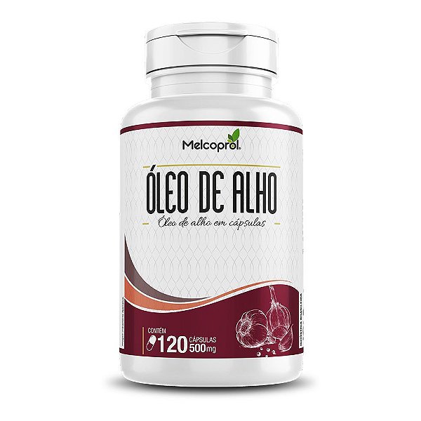 Óleo De Alho 120 Capsulas 500 mg Allium Sativum Melcoprol