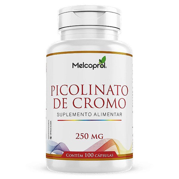 Picolinato De Cromo 100 Cápsulas Softgel Puro Basta 1 Ao Dia Melcoprol
