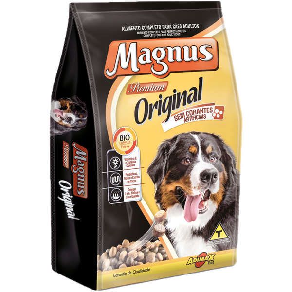 Ração Magnus Original para Cães Adultos 15 kg - PP Rações Presidente  Prudente