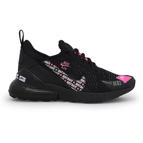TÊNIS NIKE AIR MAX JUST DO IT PRETO/ROSA - lojadoBeco