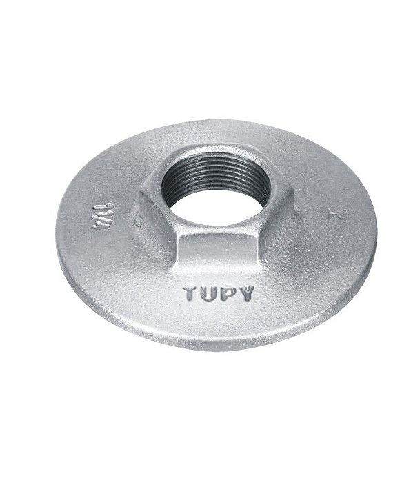 Flange Sextavada Galvanizado 1''  Tupy