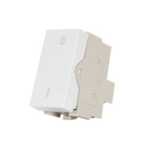 Módulo Interruptor Bipolar Simples 10A-250V Infiniti Branco  Margirius