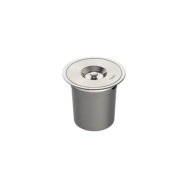 Lixeira de Embutir com Balde Plástico Inox 5L Tramontina