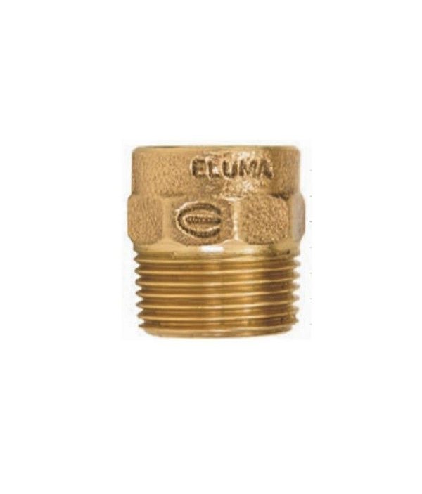 Conector Rosca Macho C/ Anel 35mm x 1.1/4''  Eluma