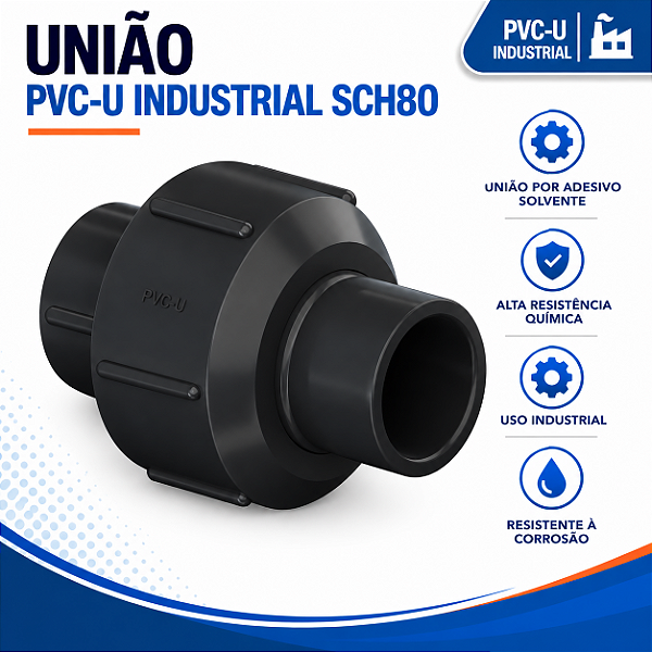 União Pvc-U Sch80 1''