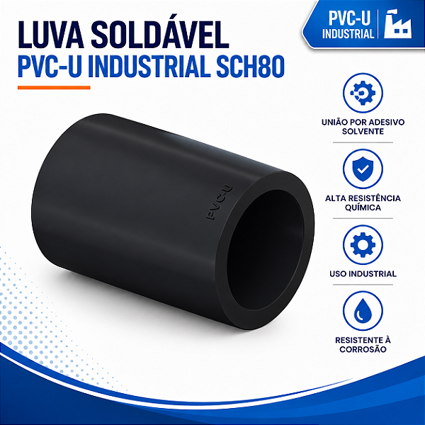 Luva Pvc-U Soldável Sch80 1.1/2''