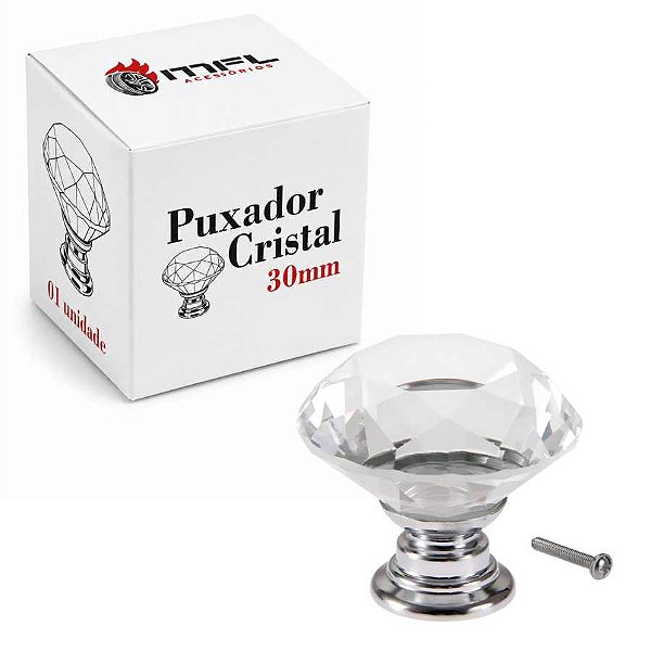 PUXADOR PARA ARMARIO MODELO CRISTAL 30MM