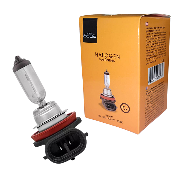 LAMPADA HALOGENA 12V CODE CAIXINHA 4300K H8 35W