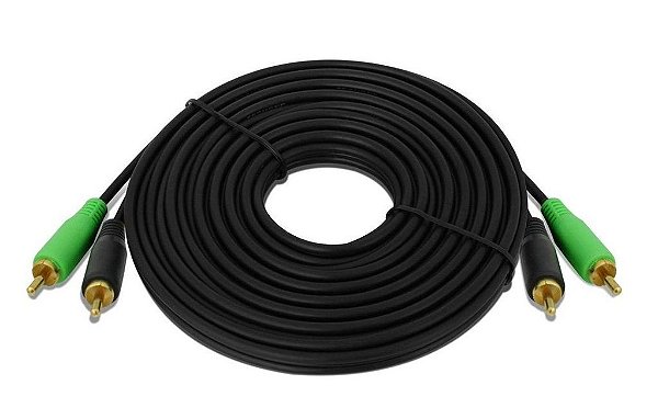 CABO RCA PRETO 4MM 5M SVART TECHONE