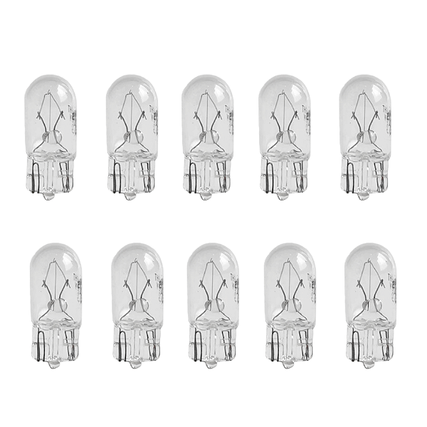 CAIXA C/ 10 LAMPADA T10 HALOGENA BRANCO QUENTE W5W TECHONE 12V
