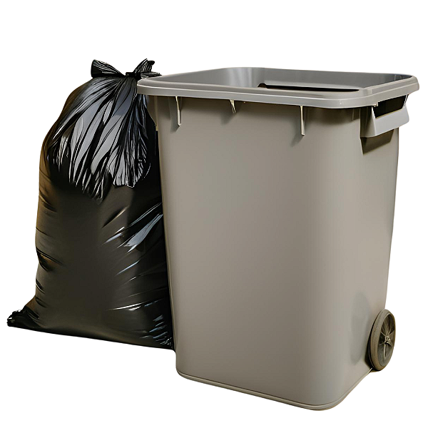 SACO PLASTICO PARA LIXO 200 LITROS - 100CM X 90CM